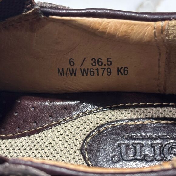 Born | Handcrafted Footwear Women’s Brown Pebbled Leather Slip on Loafers Size 6 - Picture 6 of 14
